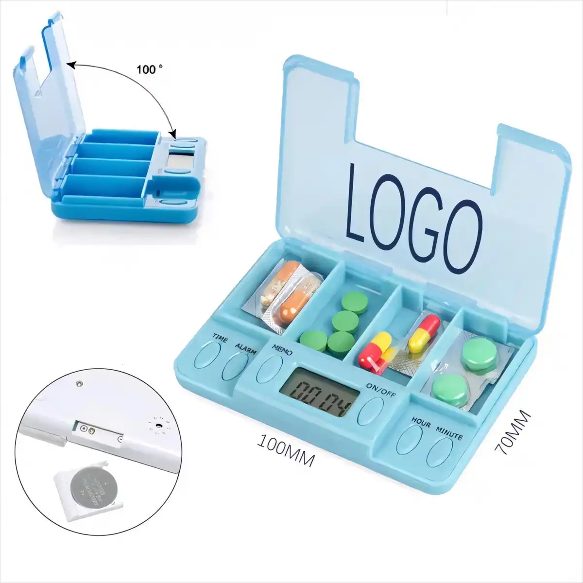 Smart Alarm Pill Organizer