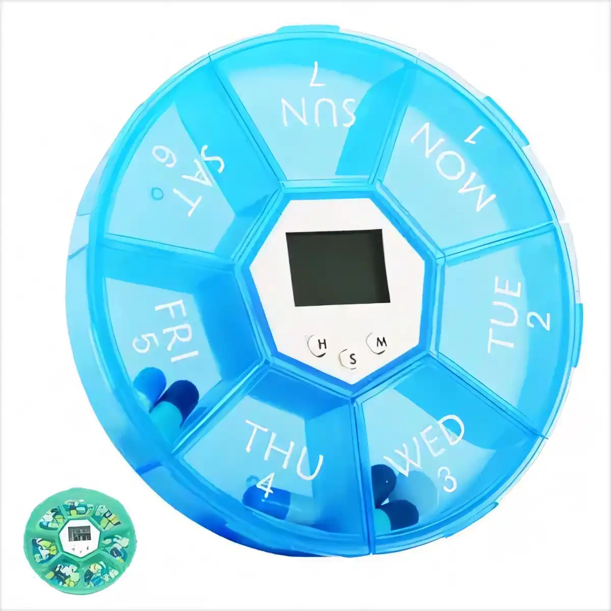 Pill Organizer Alarm Clock alternate product angle