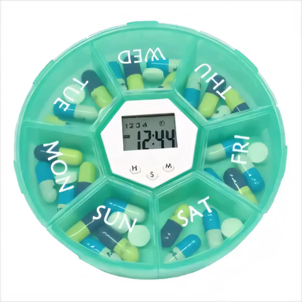 Pill Organizer Alarm Clock product close-up