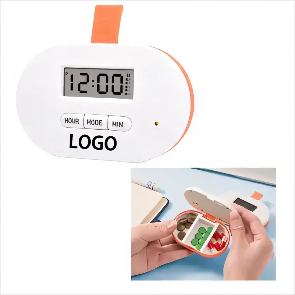 Smart Pill Alarm Organizer Box product detail view