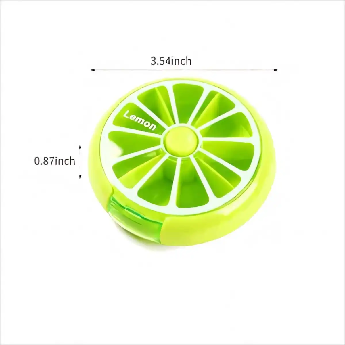 Rotating Pill Organizer with Button product detail view