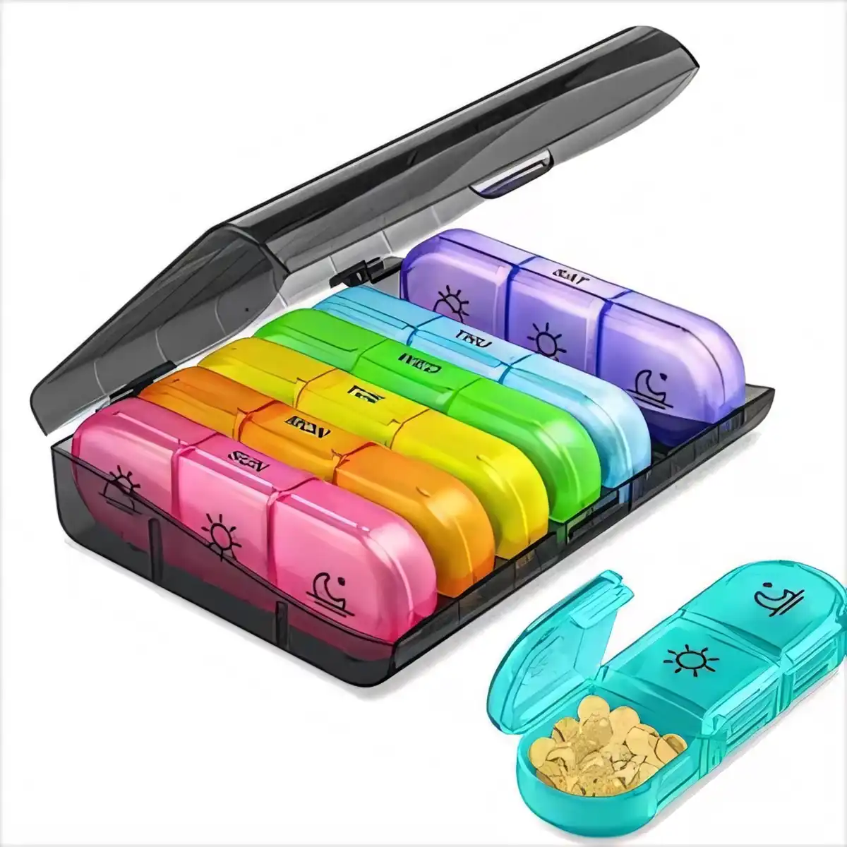 Weekly Pill Organizer Travel Case product detail view