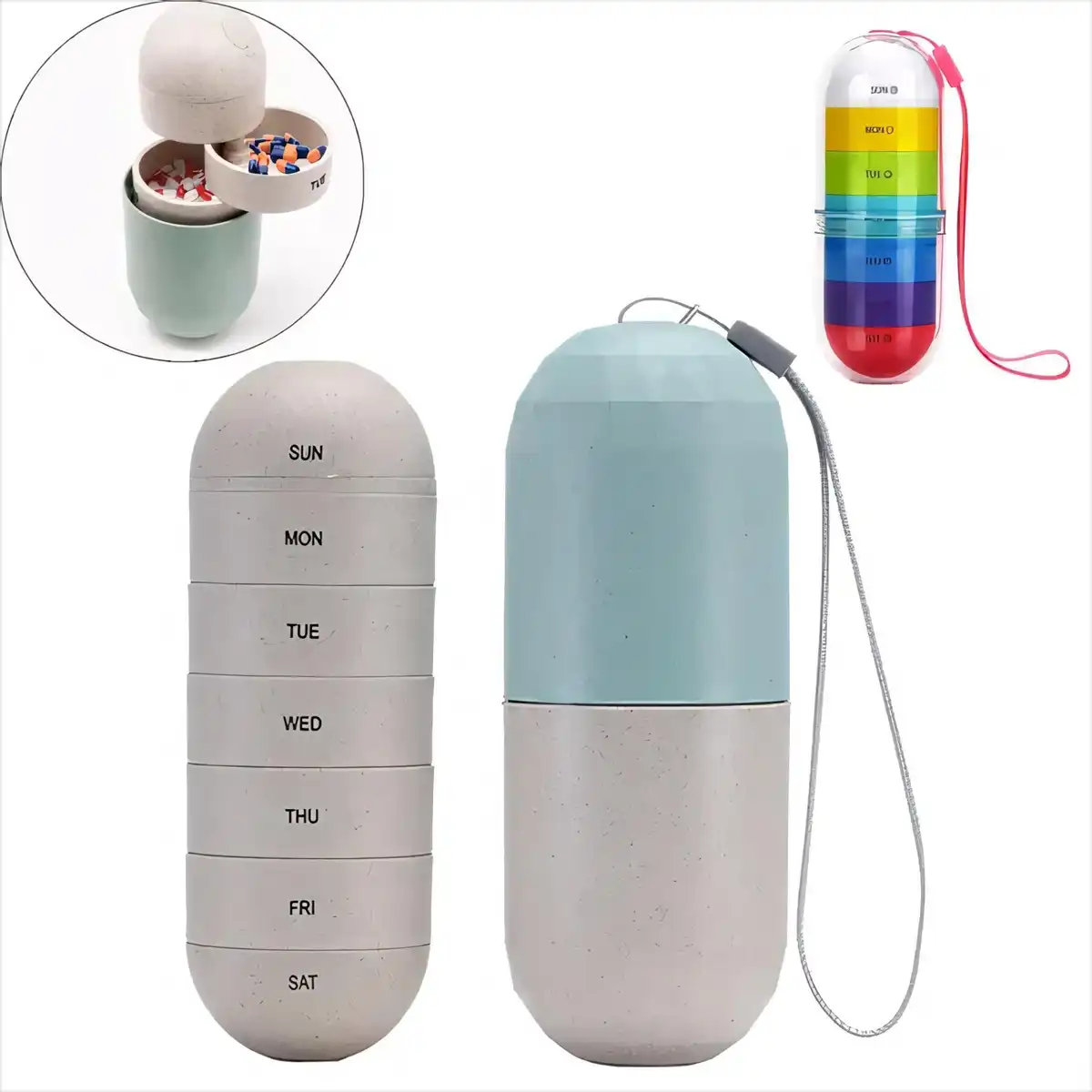 Rotatable Weekly Pill Organizer