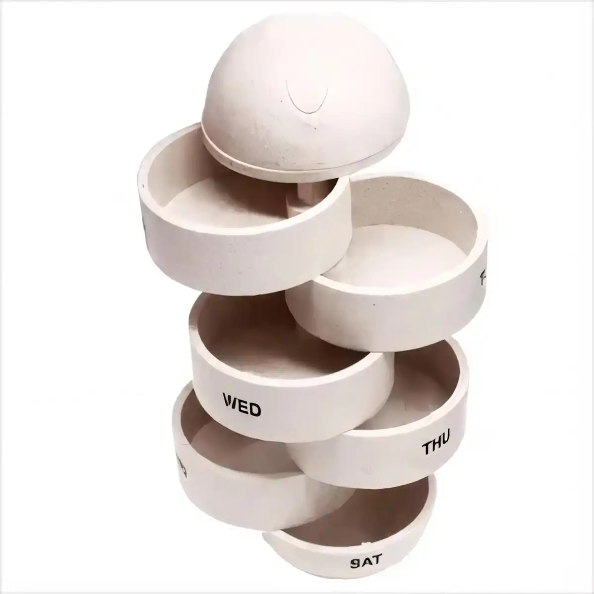 Rotatable Weekly Pill Organizer alternate product angle