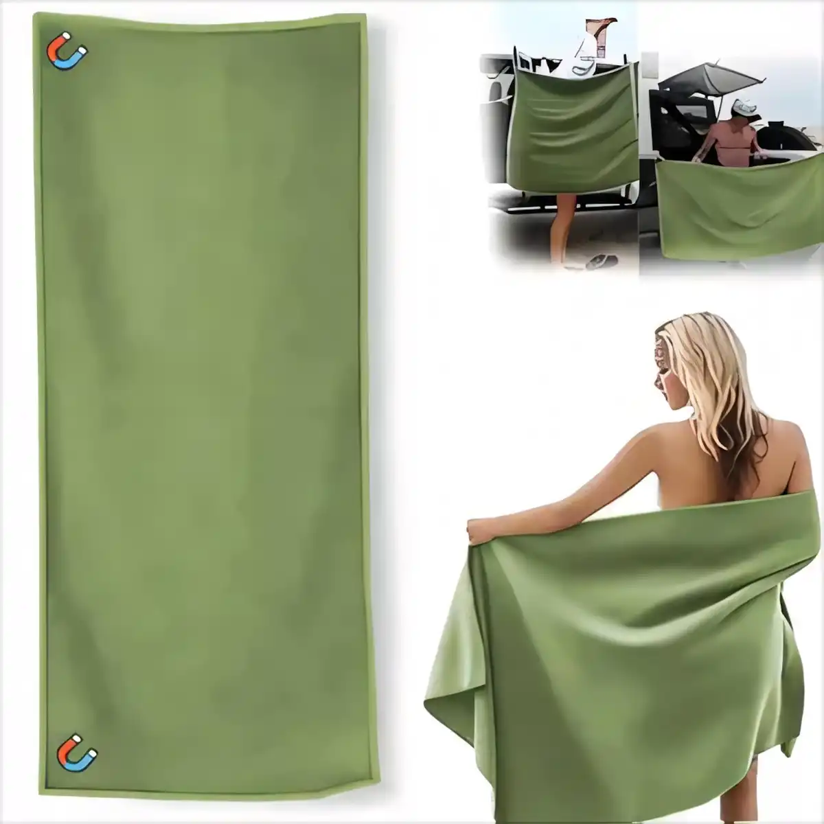 Magnetic Beach Towel Sand Free product detail view