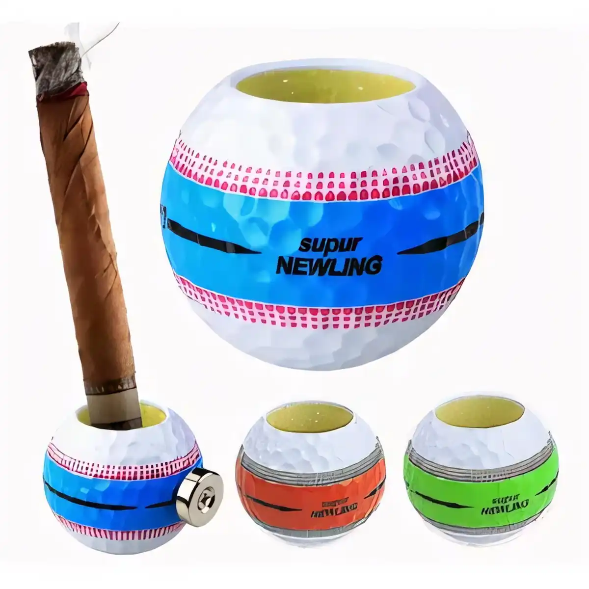 Golf Ball Cigar Humidor Case product detail view