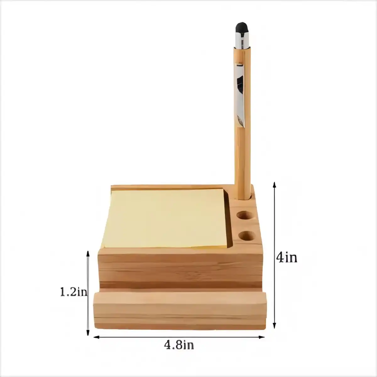 Eco Friendly Bamboo Desk Organizer Holder product detail view