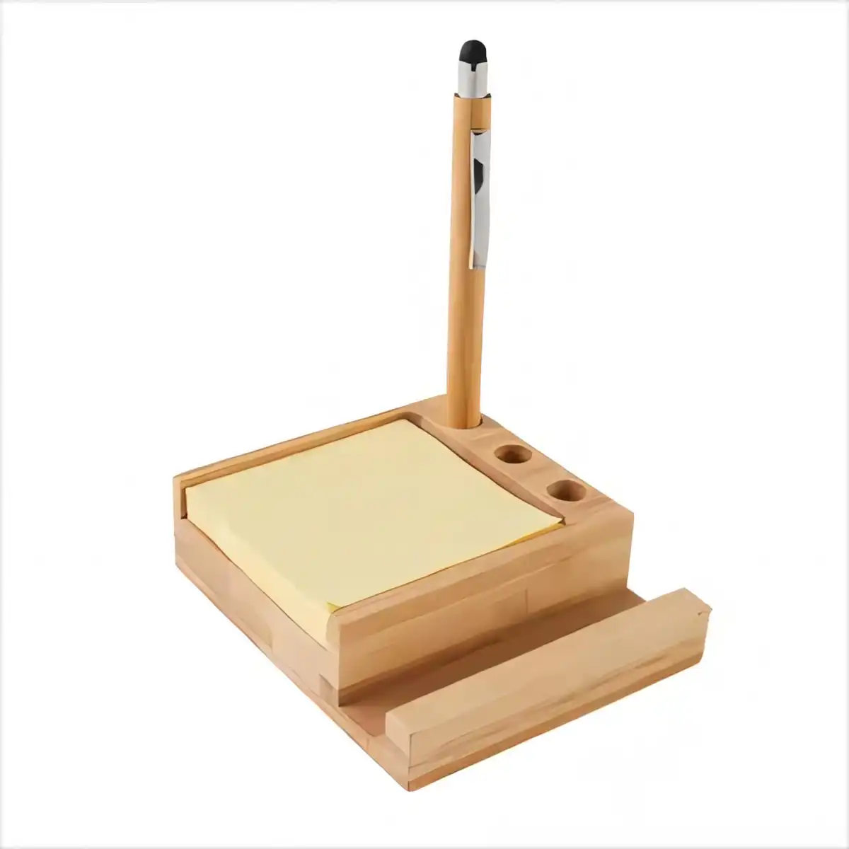 Eco Friendly Bamboo Desk Organizer Holder alternate product angle