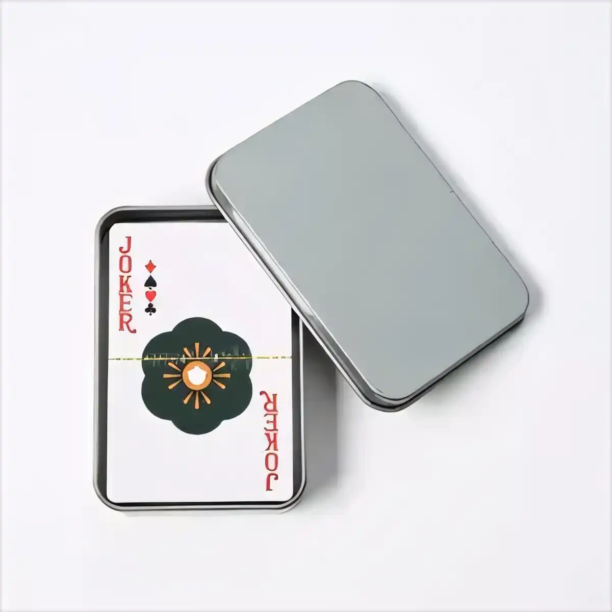 Premium Polymer Playing Cards Tin Set product detail view