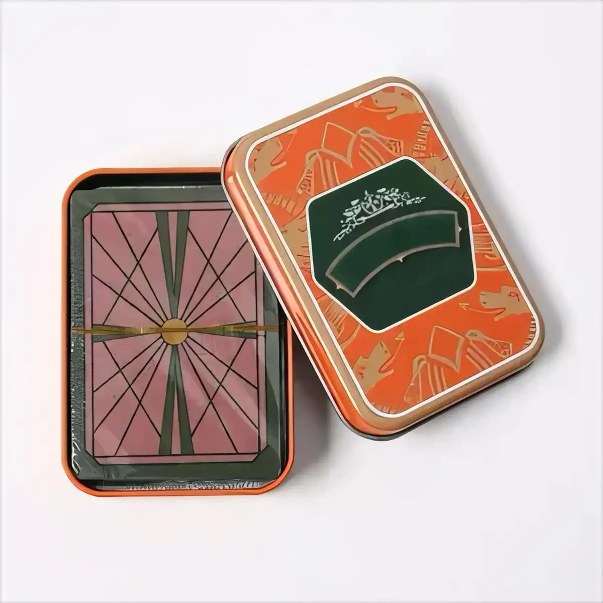 Premium Polymer Playing Cards Tin Set alternate product angle