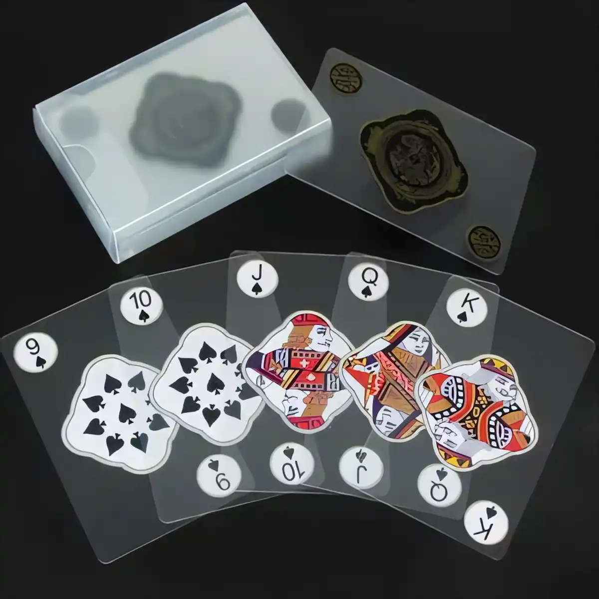 Frosted PVC Playing Cards Set product detail view