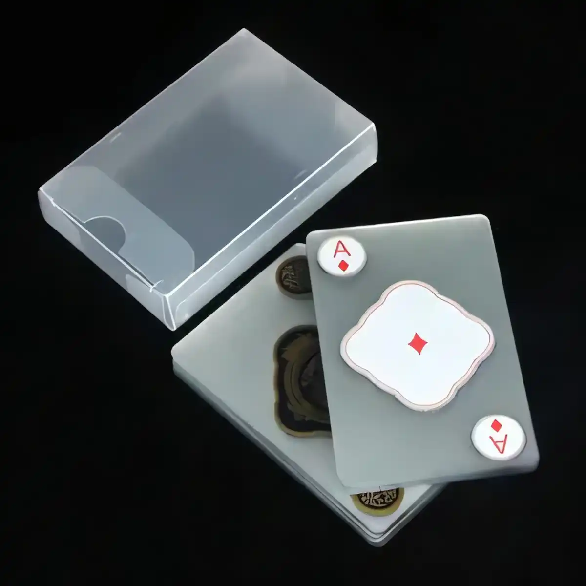 Frosted PVC Playing Cards Set product close-up