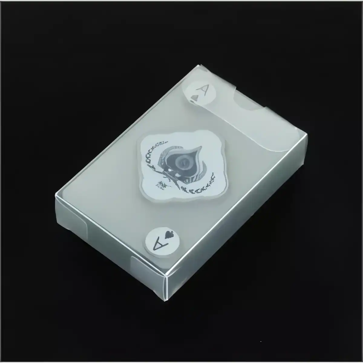 Durable Transparent Plastic Playing Cards custom logo imprint view