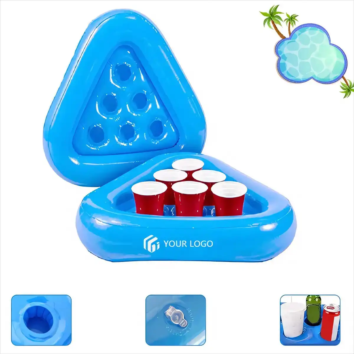 Inflatable Pool Party Drink Raft