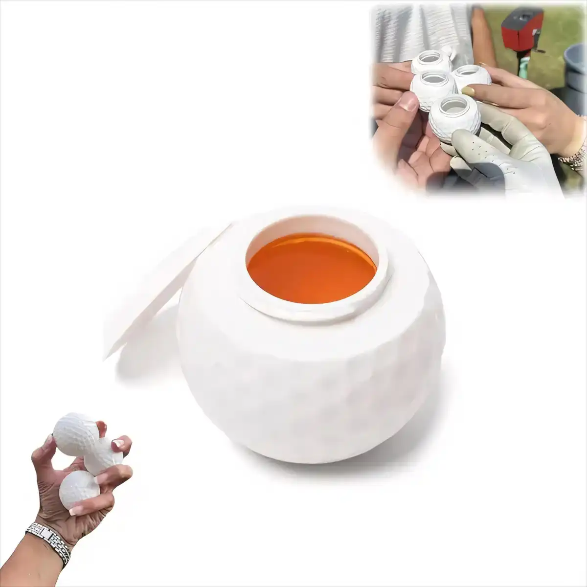 Golf Ball Shot Glasses Set