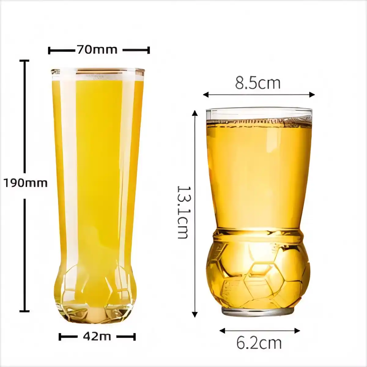 Soccer Glass Beer Mug product detail view