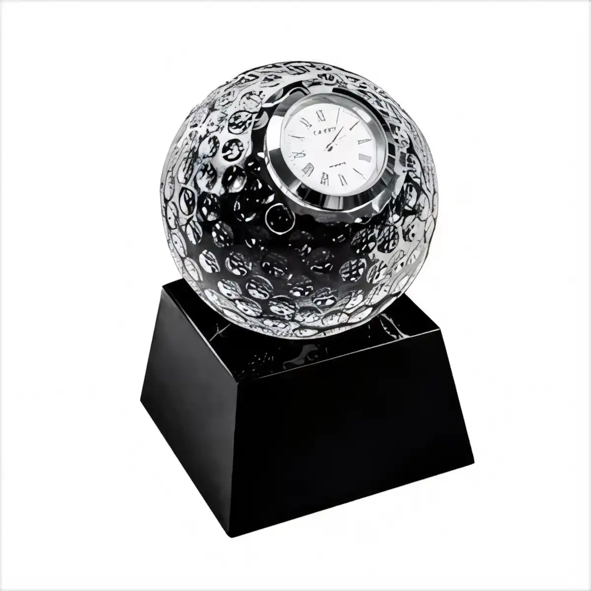 Crystal Golf Ball Desk Clock additional product view