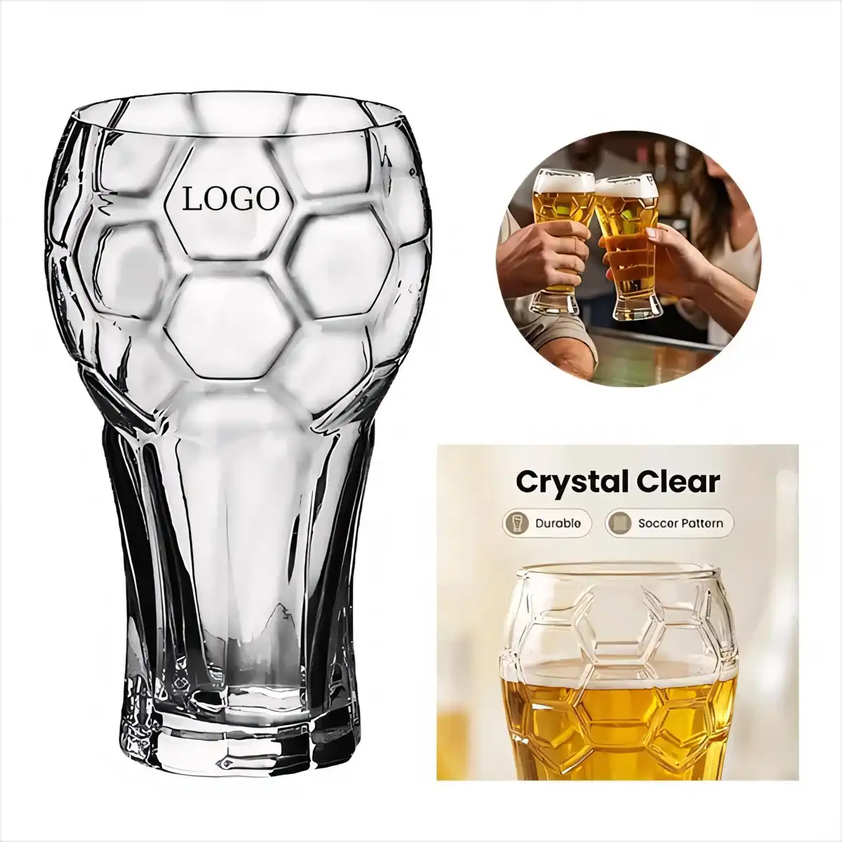 Soccer Ball Beer Mug 600ml