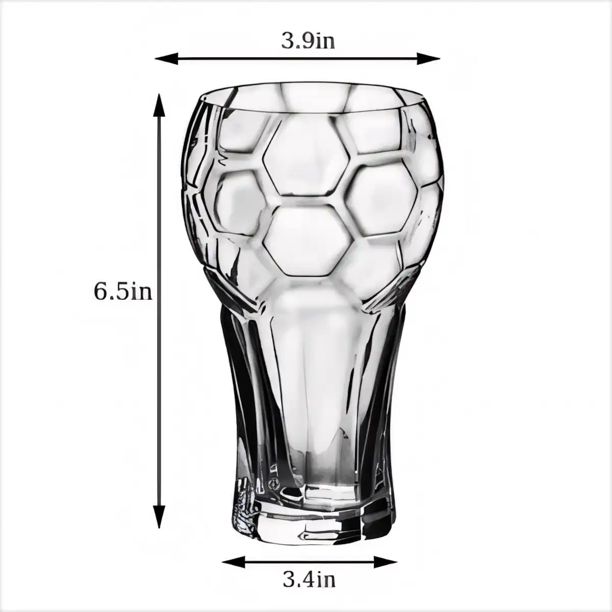 Soccer Ball Beer Mug 600ml product detail view