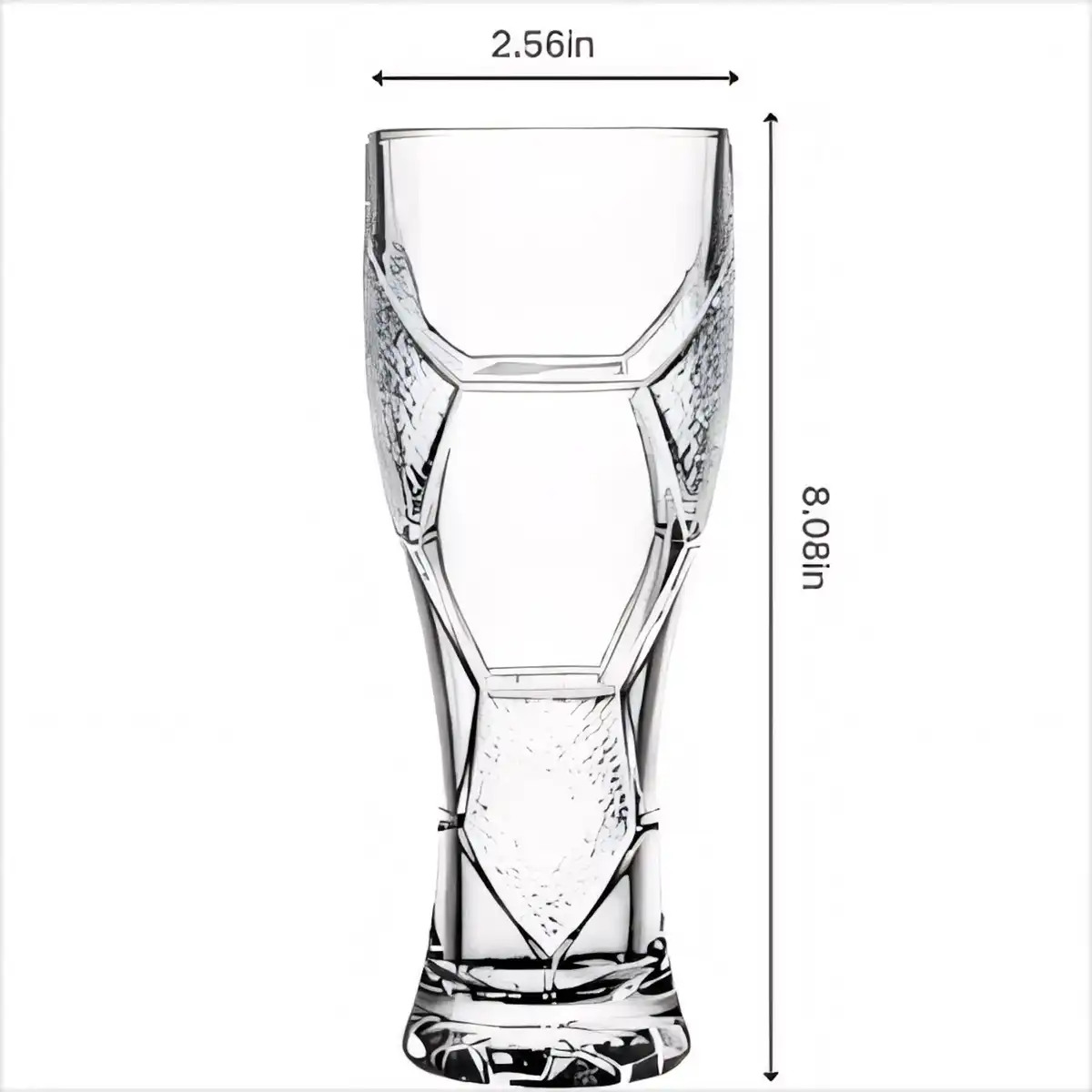 Soccer Ball Beer Glasses Pair product detail view