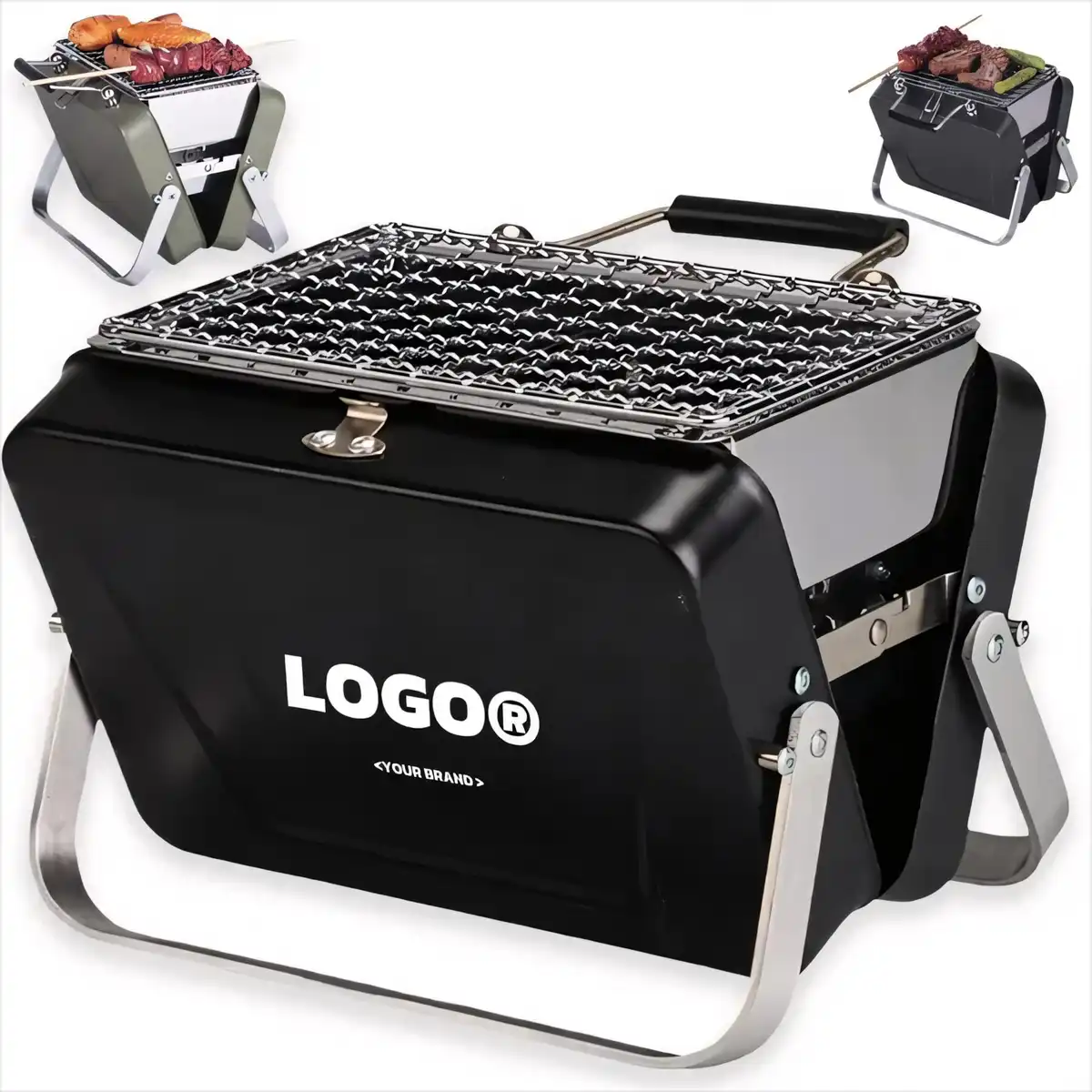 Foldable Stainless Steel BBQ Grill Briefcase