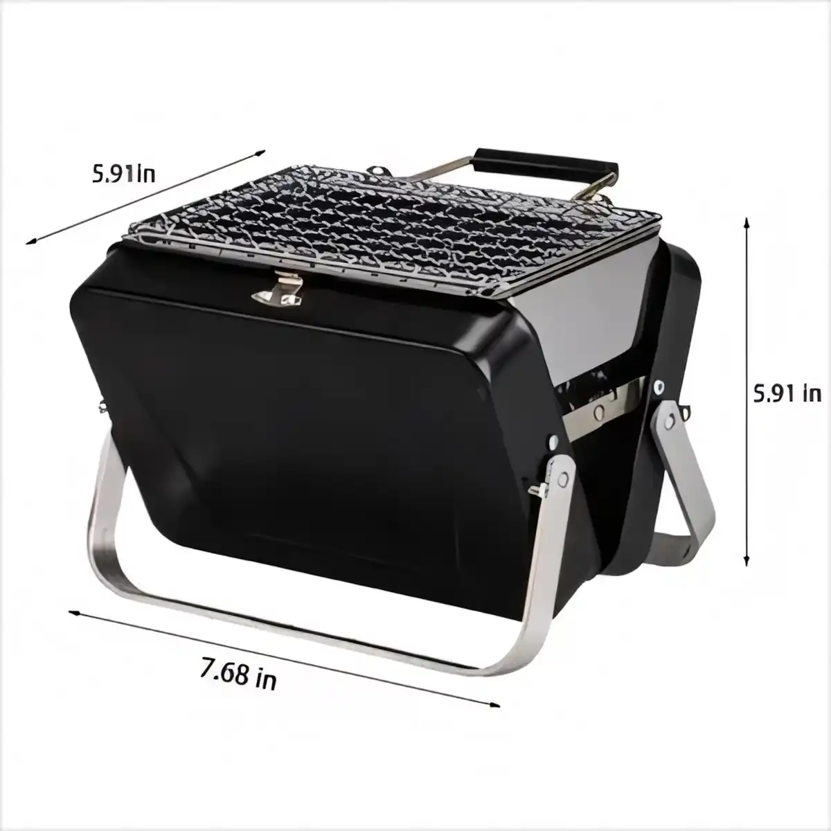 Foldable Stainless Steel BBQ Grill Briefcase product detail view