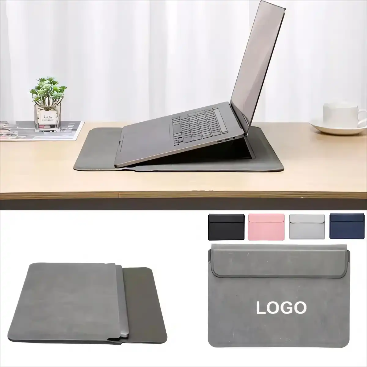 Premium PU Leather Laptop Sleeve