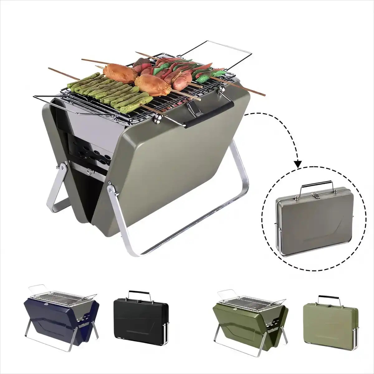 Portable Folding Charcoal Grill