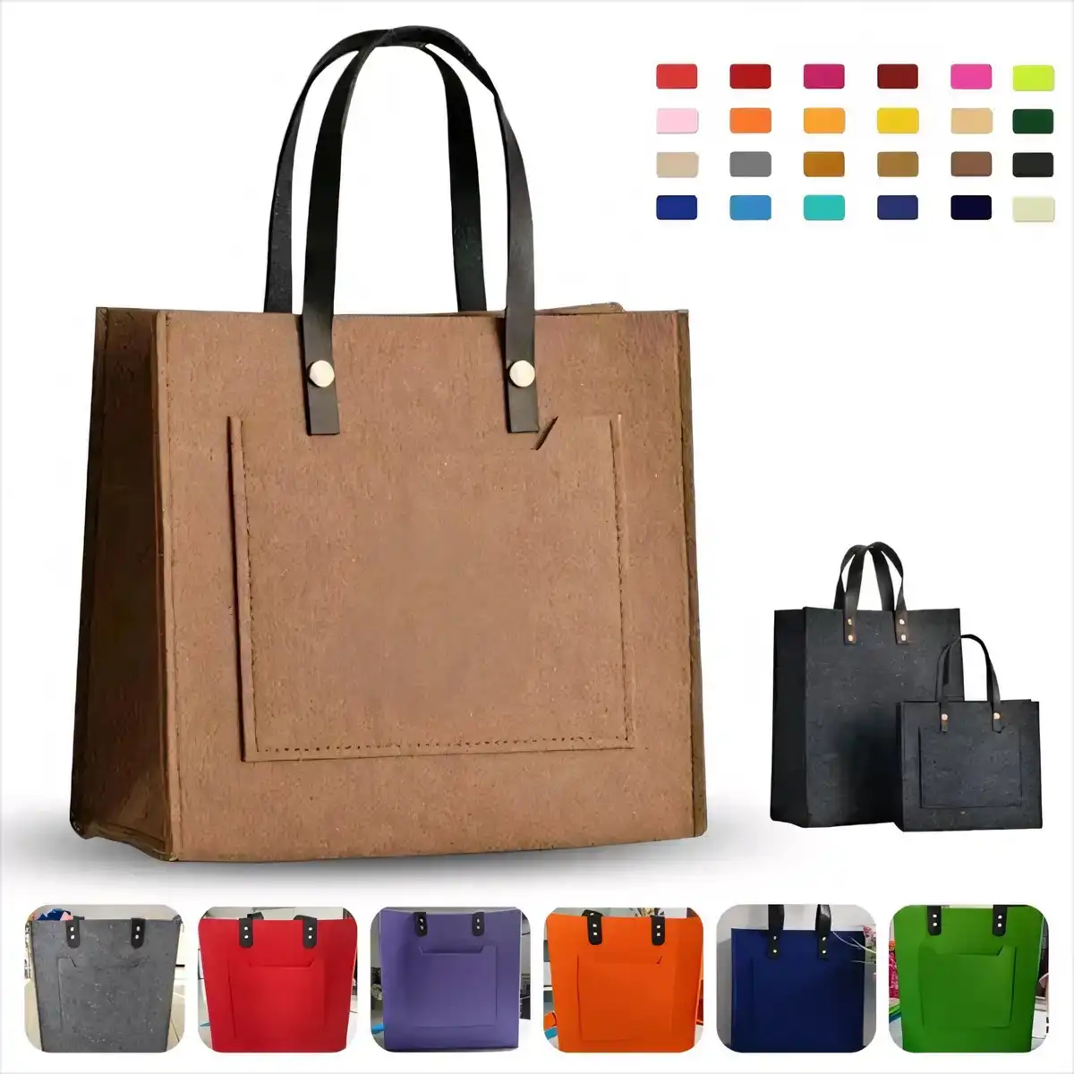 Durable Felt Shopping Tote