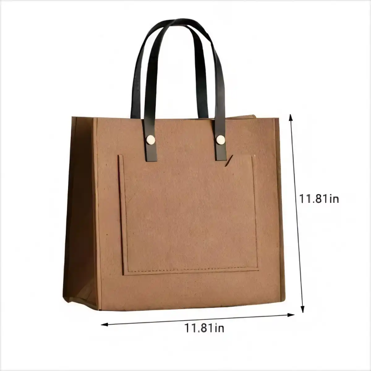 Durable Felt Shopping Tote product detail view