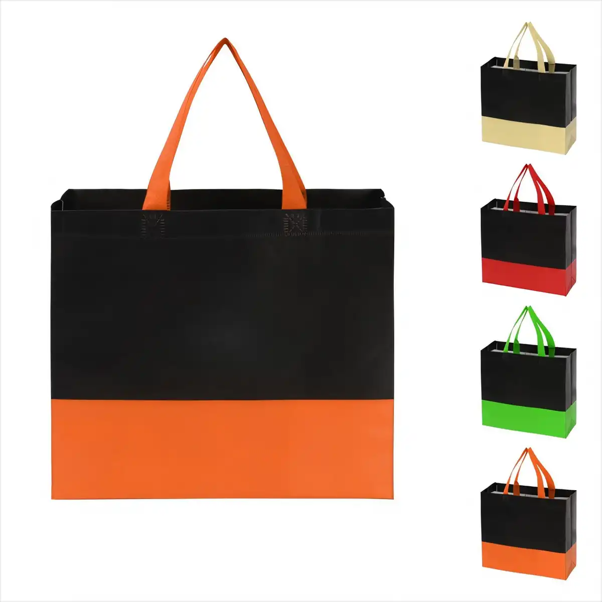 Recyclable Two Tone Grocery Tote