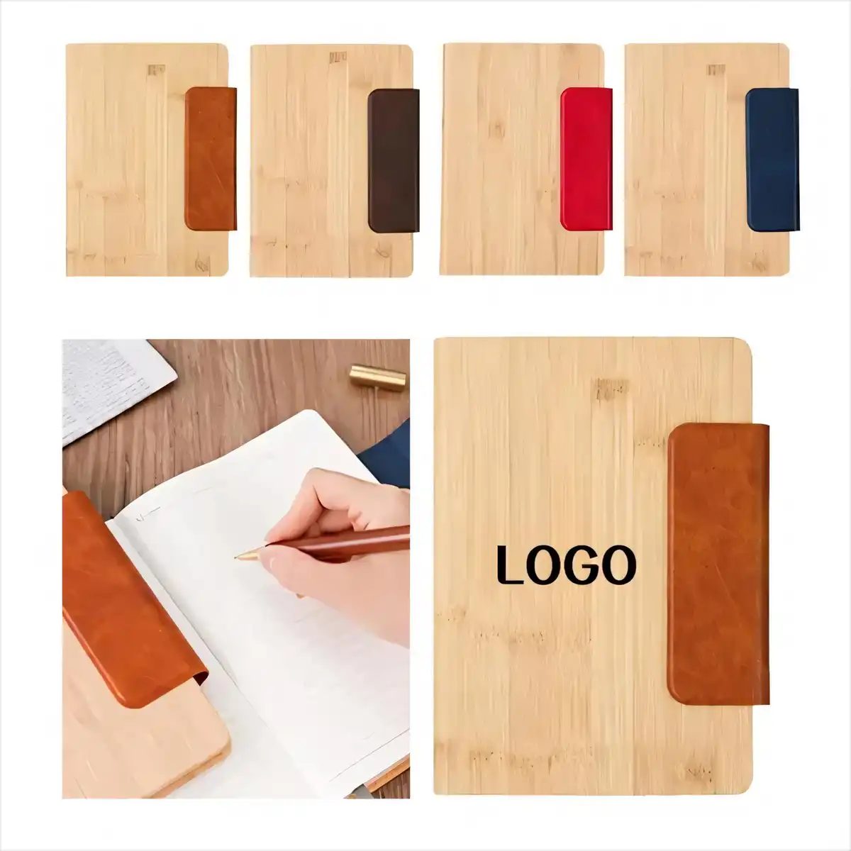 Elegant Bamboo Leather Journal