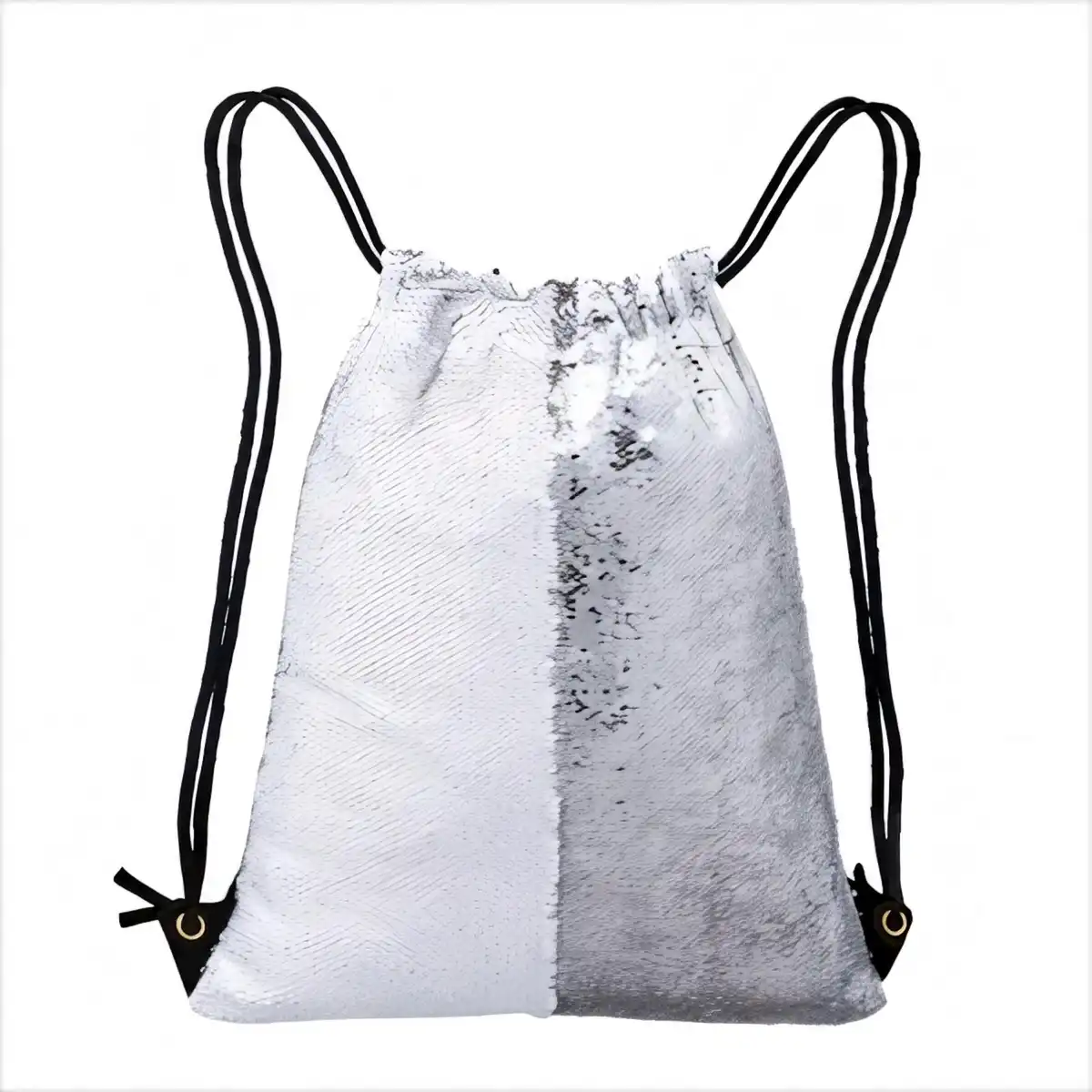 Glitter Sequin Drawstring Daypack product in use