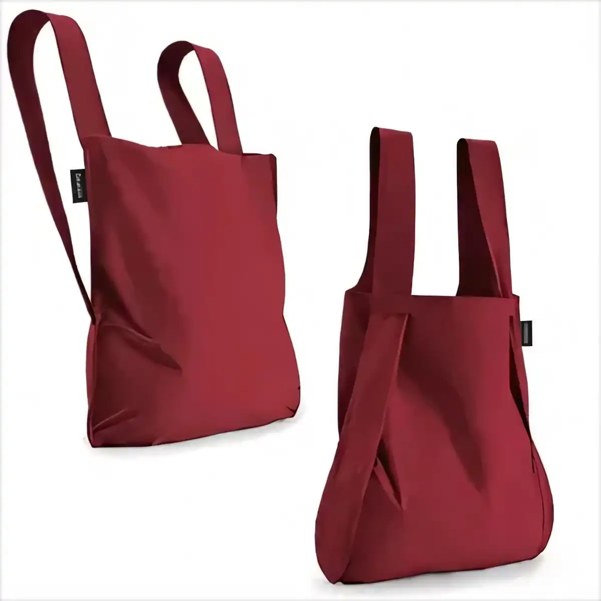 Foldable Nylon Shopping Tote Backpack alternate product angle
