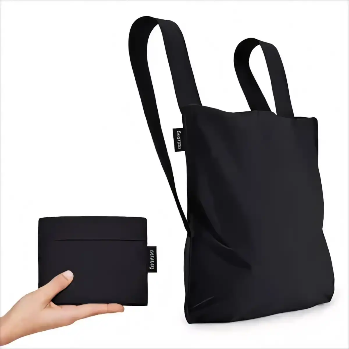 Foldable Nylon Shopping Tote Backpack additional product view