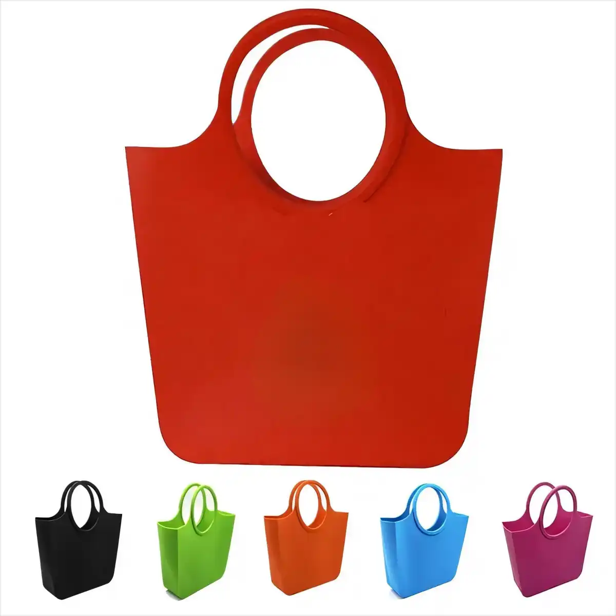 Foldable Silicone Shopping Tote