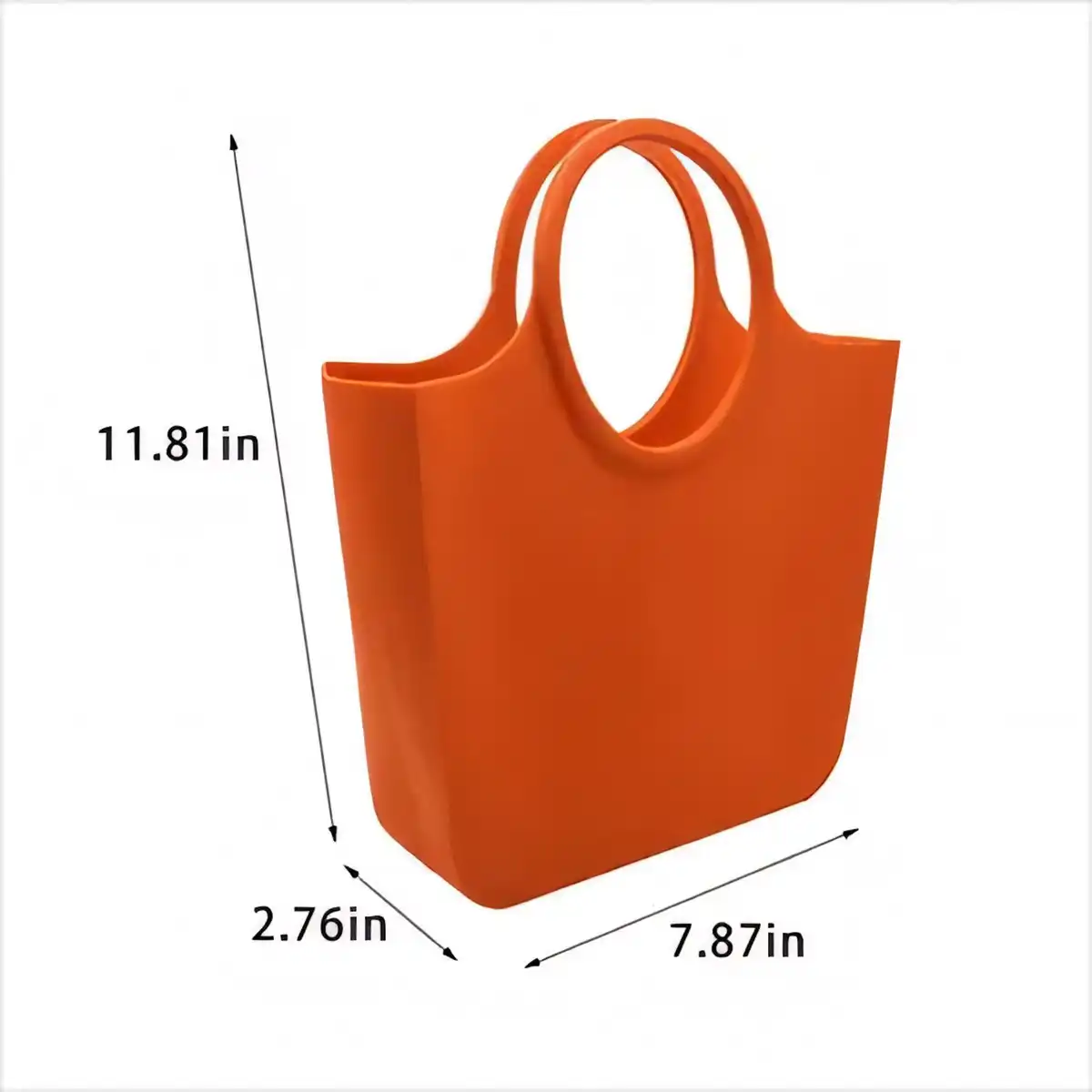 Foldable Silicone Shopping Tote product detail view