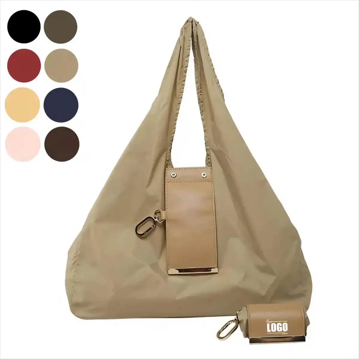 Foldable Nylon Keychain Tote