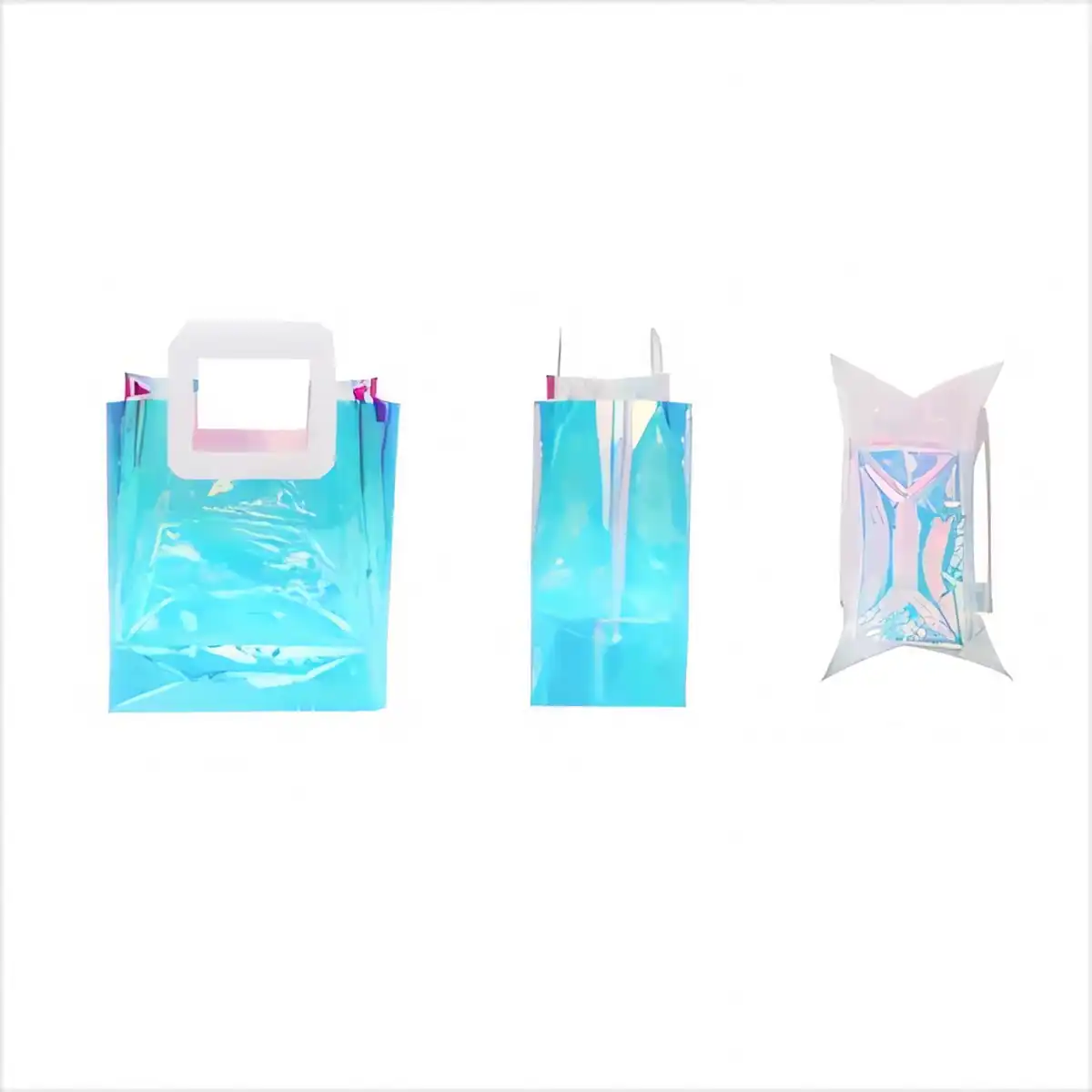 Holographic PVC Tote Bag alternate product angle