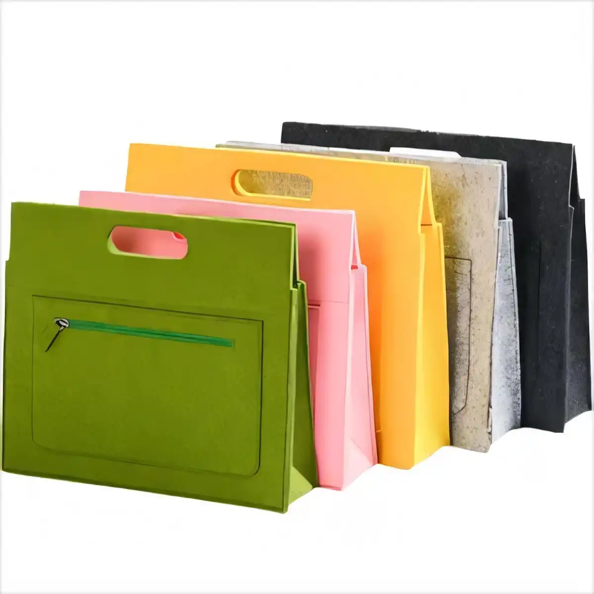 Eco Friendly Felt Organizer Handbag product close-up