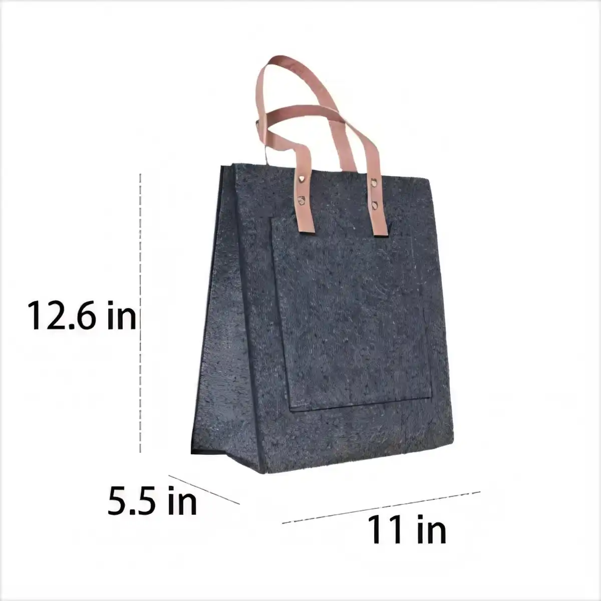 Heavy Duty Felt Tote with Pocket additional product view