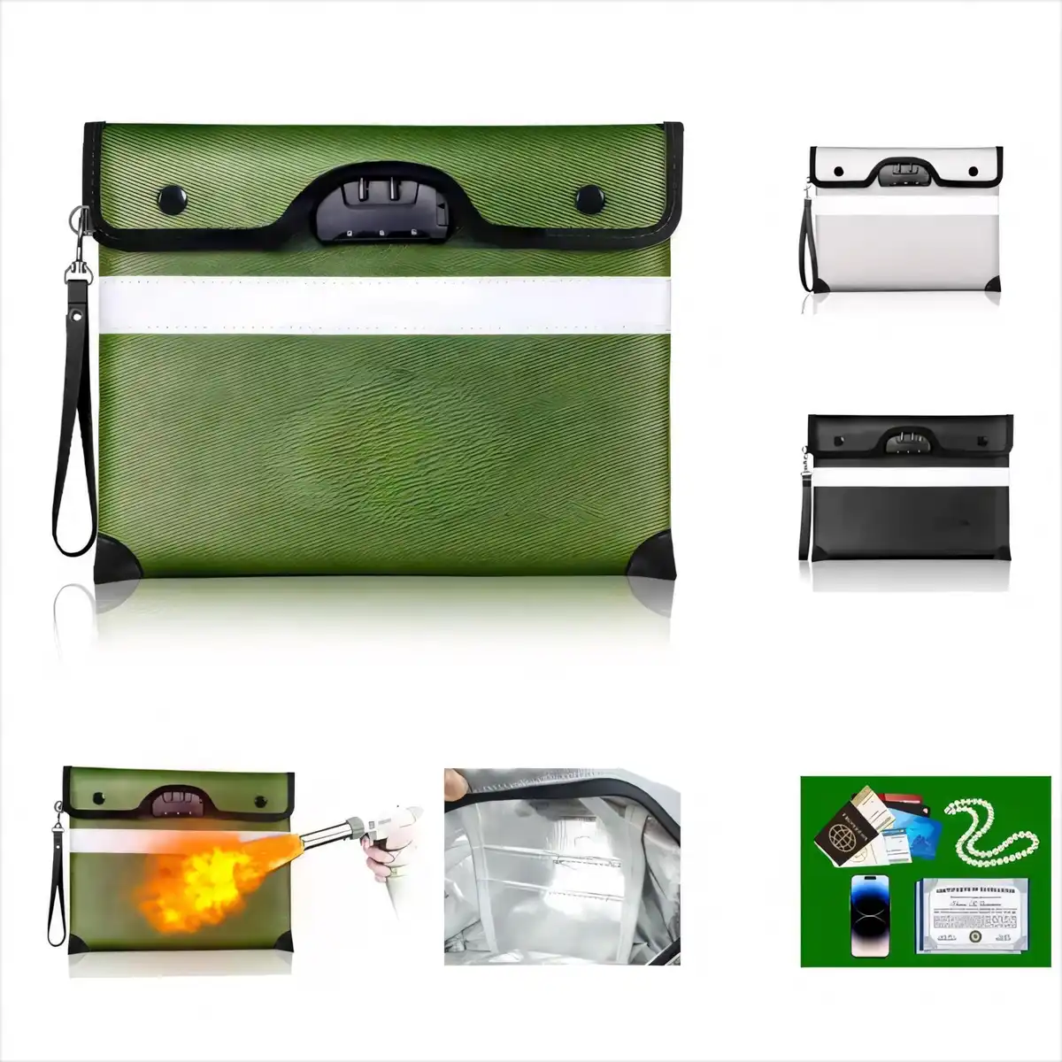 Secure Fireproof Waterproof Document Bag