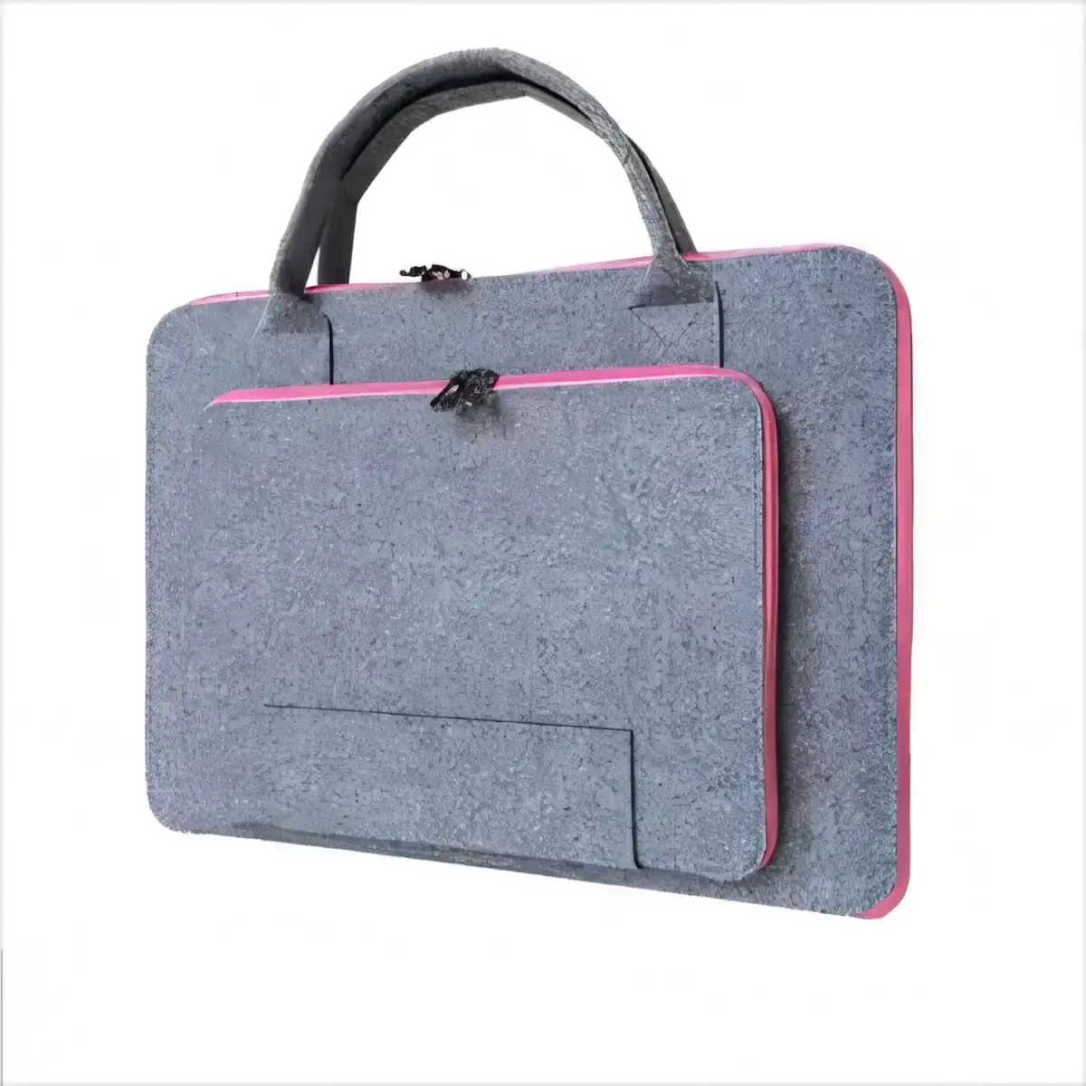 Felt Laptop Messenger Bag product with accessories