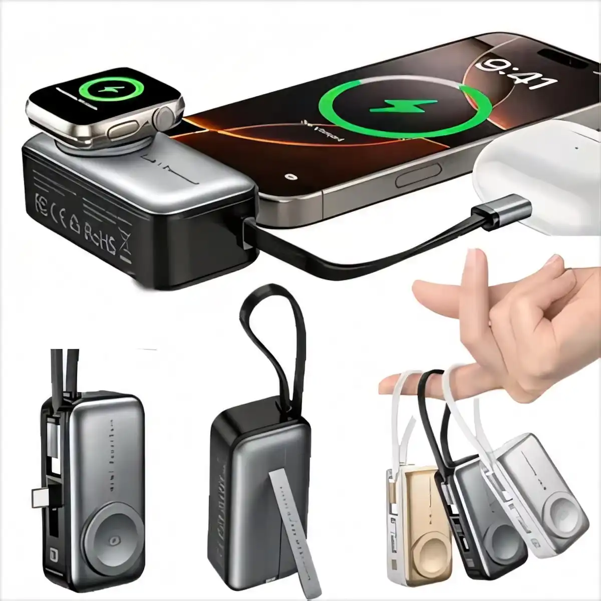 3-in-1 Wireless Power Bank product detail view