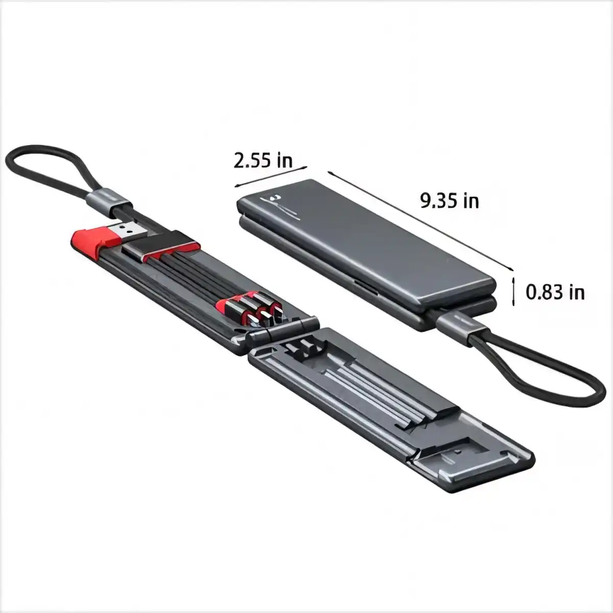 3-in-1 Braided Charging Cable product detail view