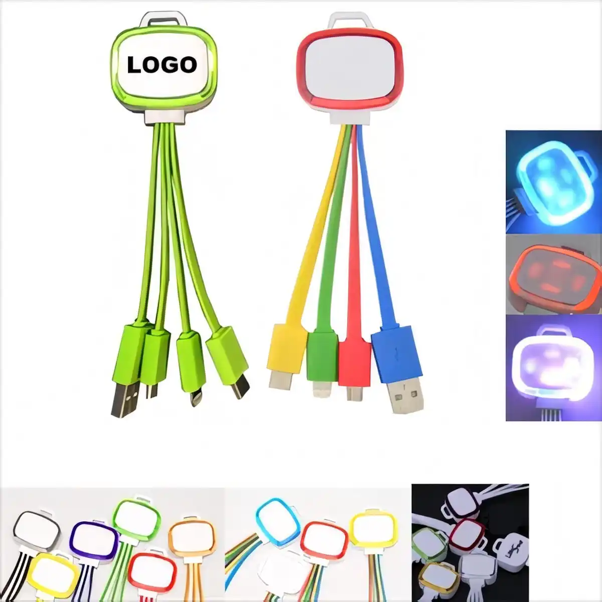 Multifunctional LED Charging Cable product detail view