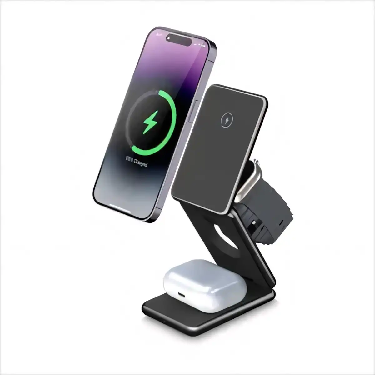3 in 1 Foldable Wireless Charging Station alternate product angle