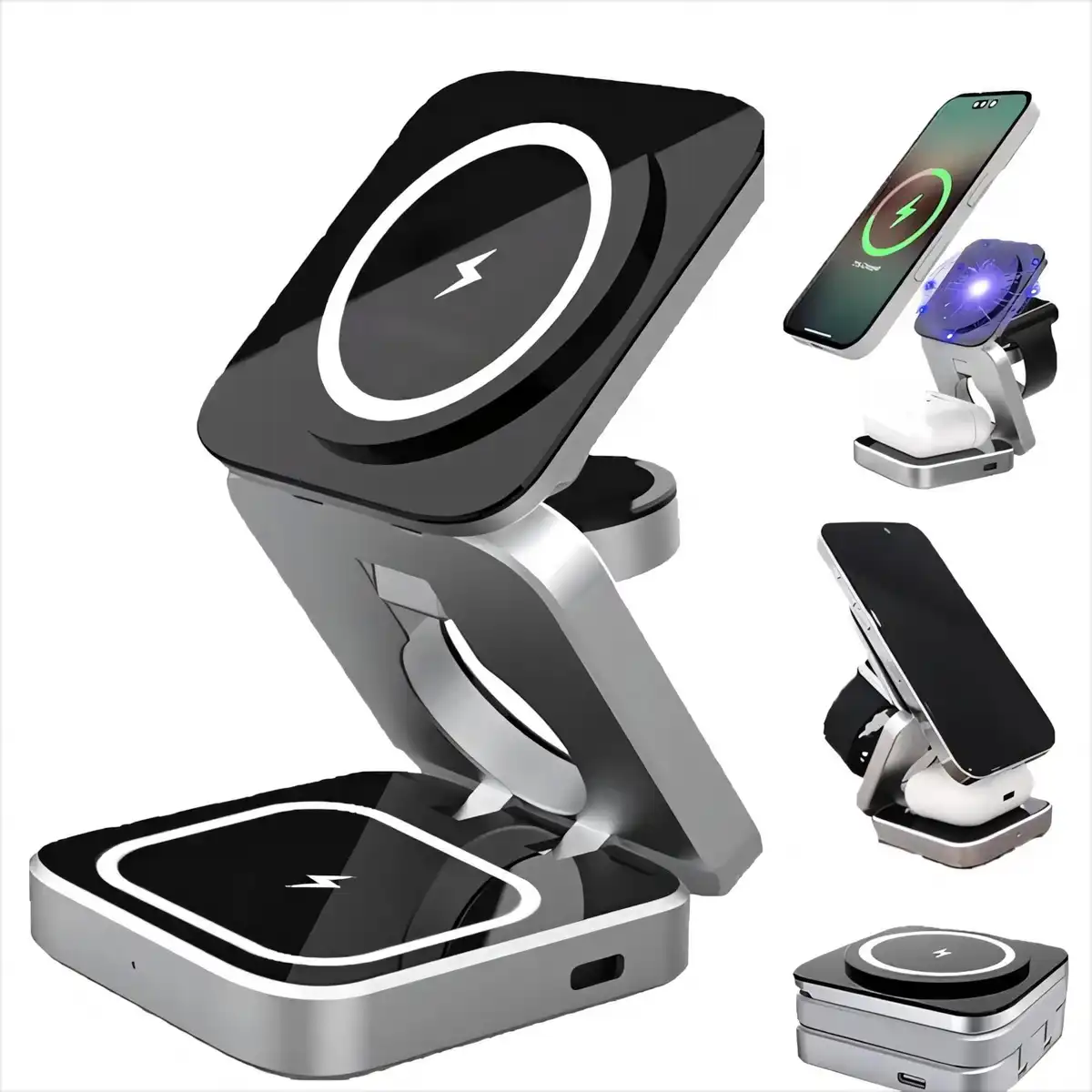 Magnetic 3 in 1 Wireless Charging Station