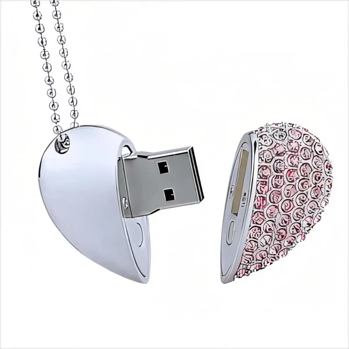 Heart Crystal USB Drive 16GB product close-up