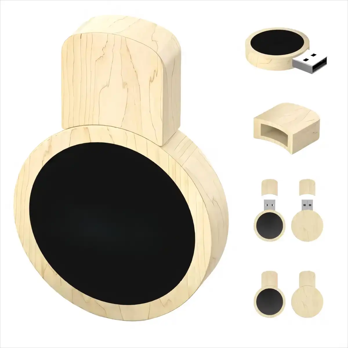 Wooden LED Flash Drive